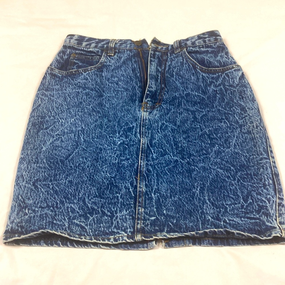 Vintage Stefano international blue Jean skirt size 10